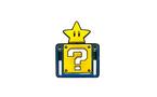 Super Mario Bros. Star Question Mark Block Sliding Enamel Pin Exclusivité Games Zone